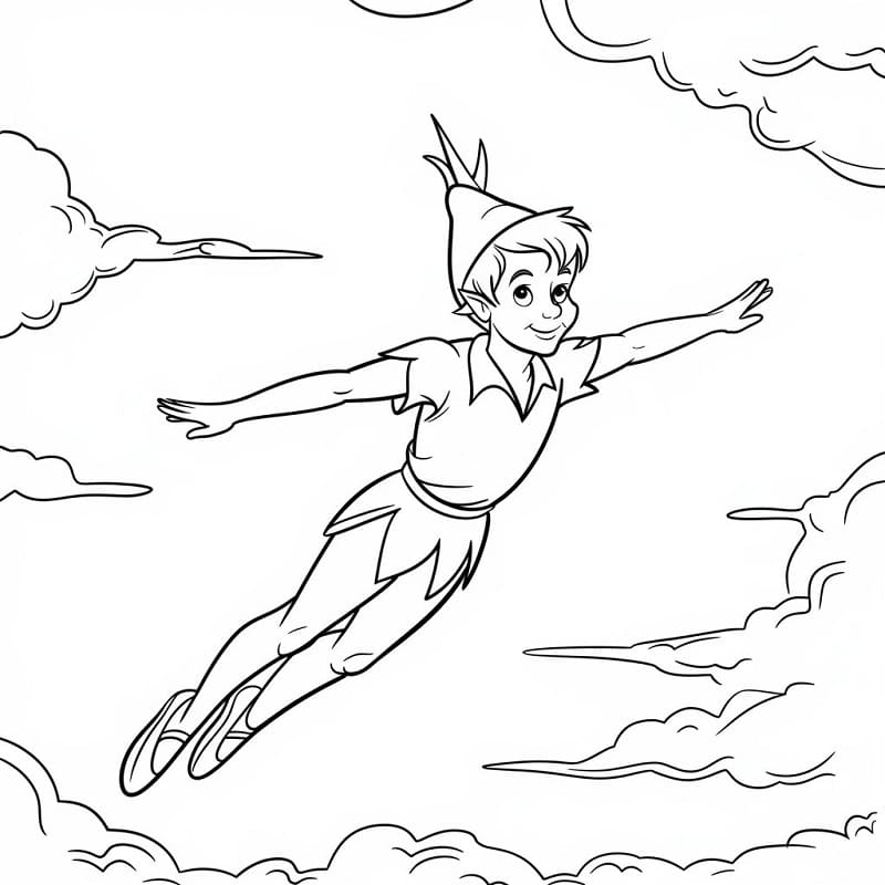 Utrolig Peter Pan fargelegging