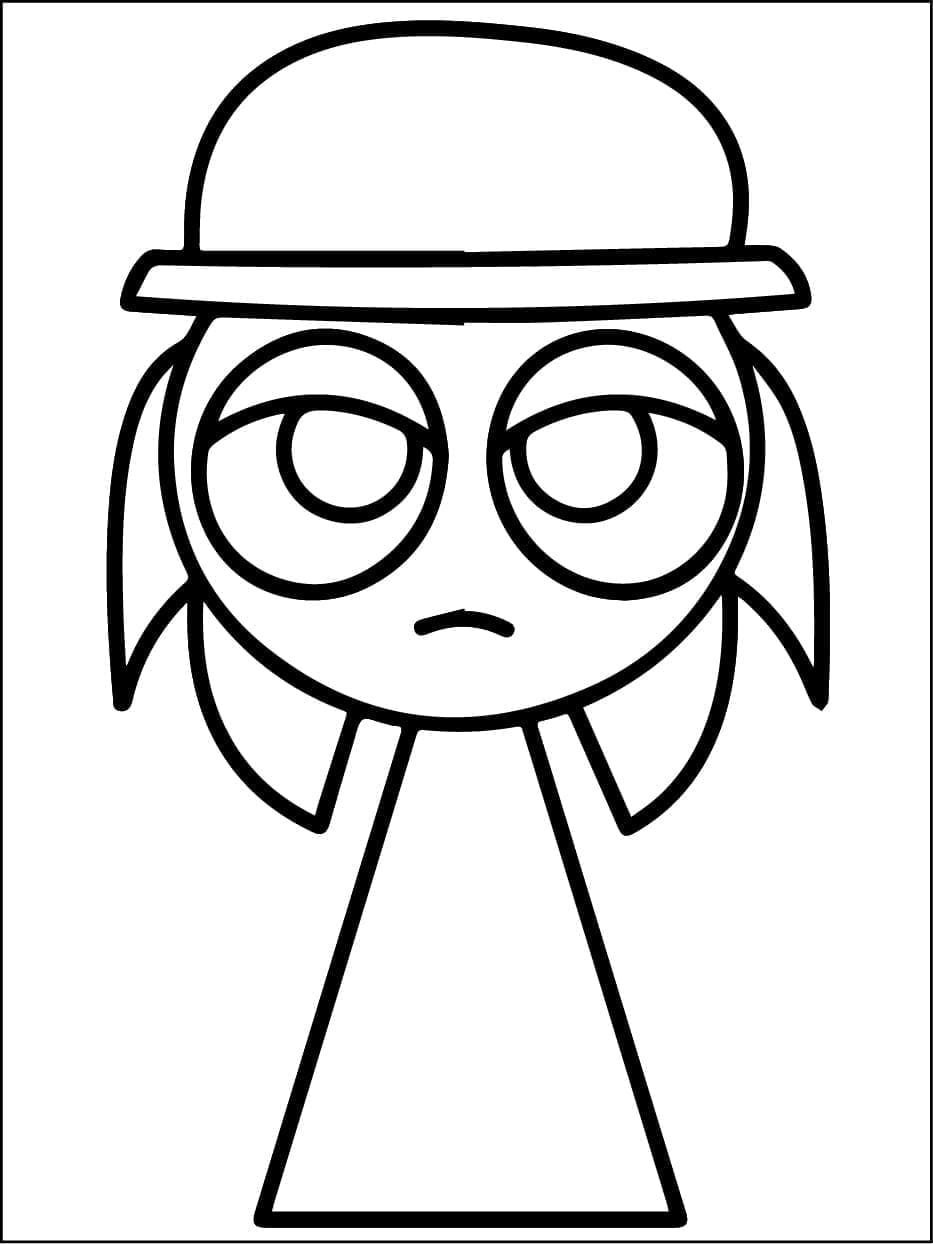 Utskriftsklar Incredibox Sprunki fargelegging