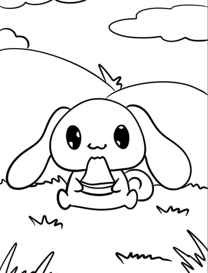 Utskrivbar gratis Cinnamoroll fargelegging
