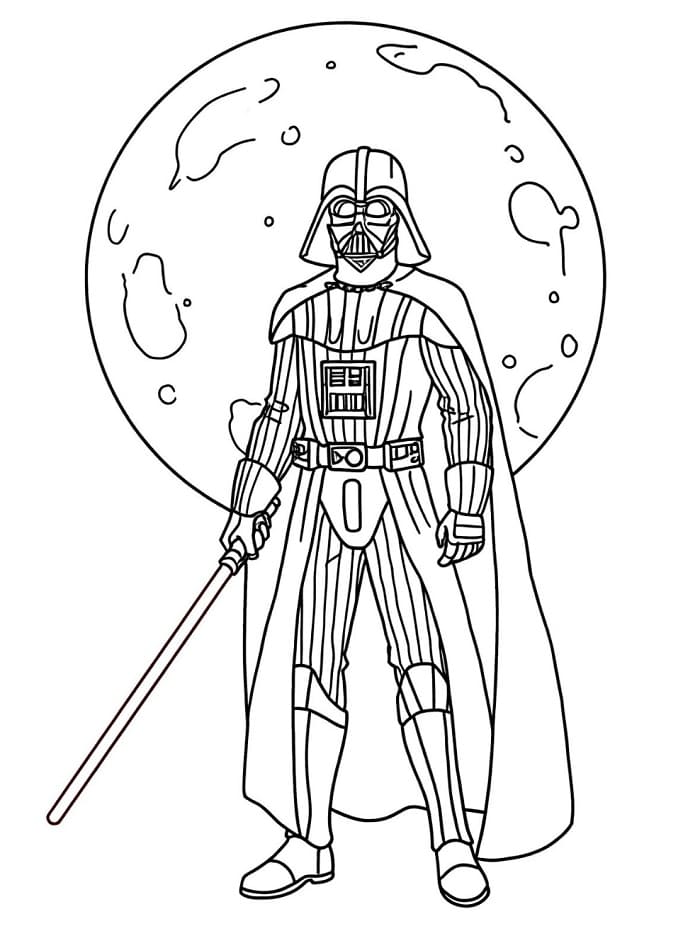 Utskrivbar gratisversjon Star Wars fargelegging