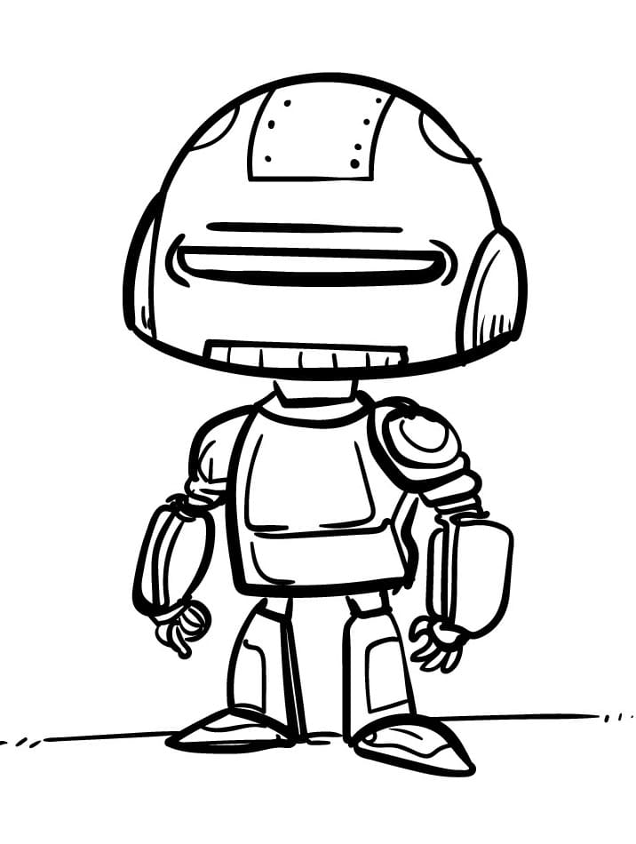 Utskrivbar Robot fargelegging