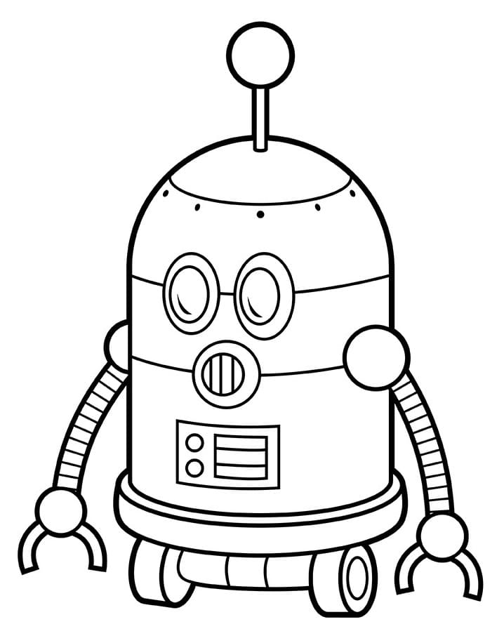 Utskrivbar Robot for Barn fargelegging