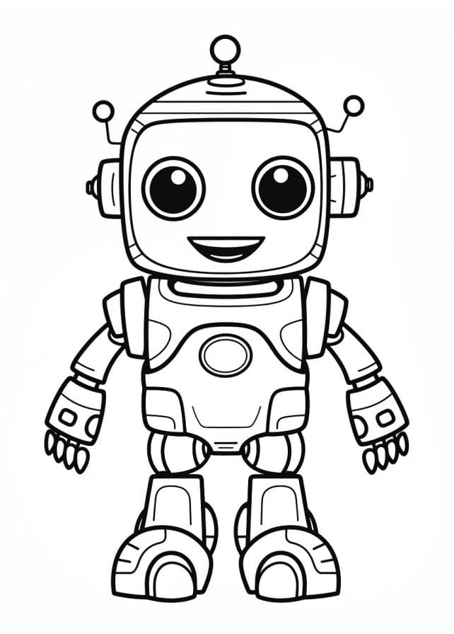 Utskrivbar Robotdesign fargelegging