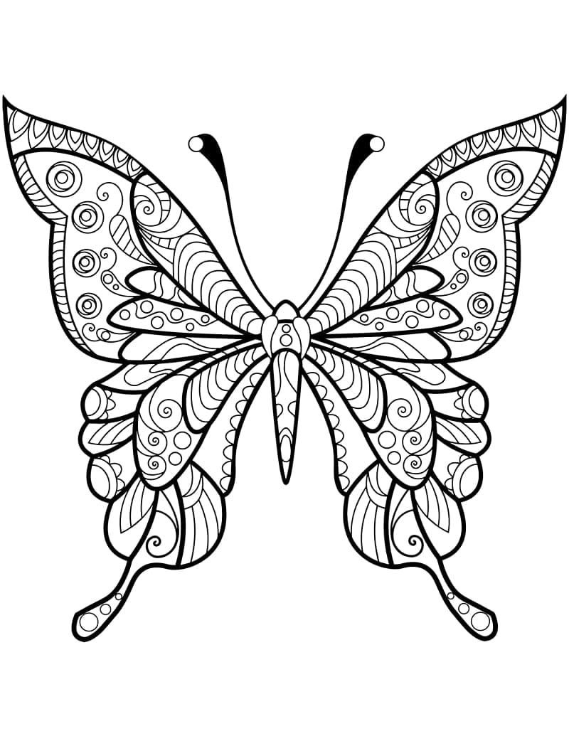 Utskrivbar Zentangle fargelegging
