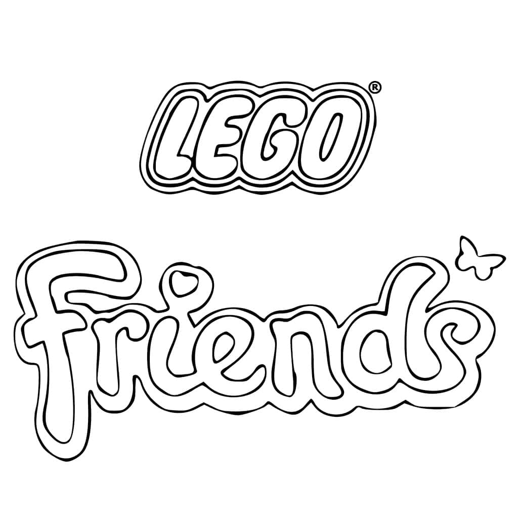 Vakre Lego Friends fargelegging