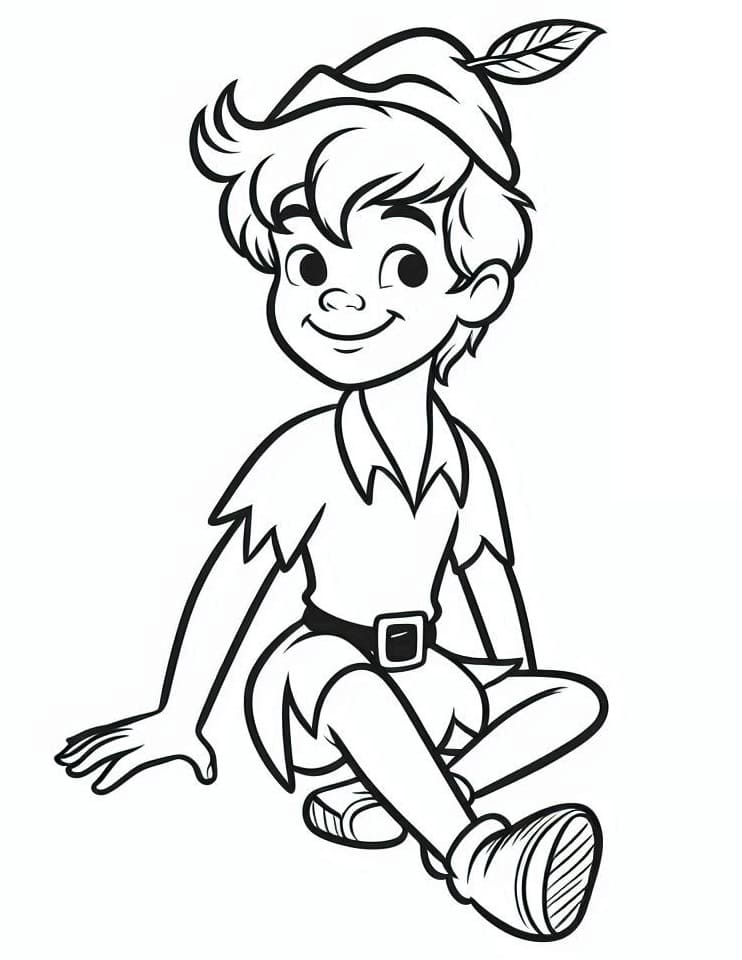 Veldig søt Peter Pan fargelegging