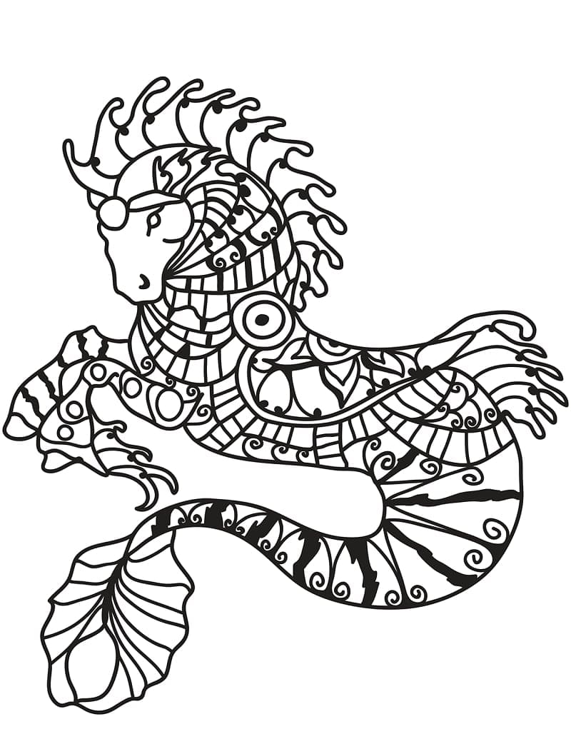 Zentangle for barn fargelegging