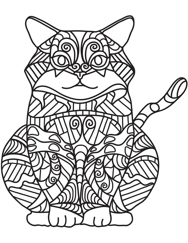 Zentangle gratis til utskrift fargelegging