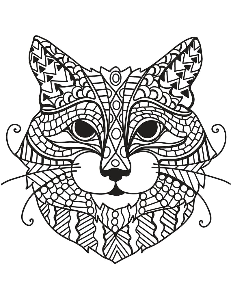Zentangle fargelegging