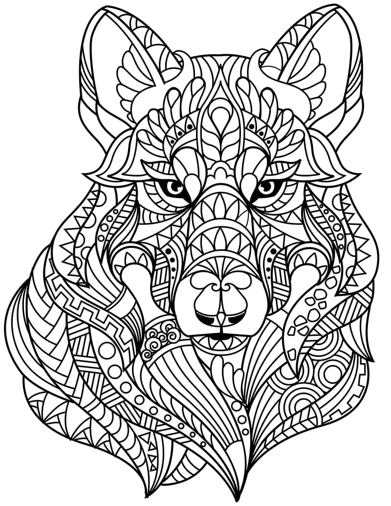 Zentangle vederlagsfritt fargelegging