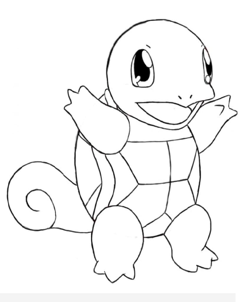 Bedårende Squirtle fargelegging