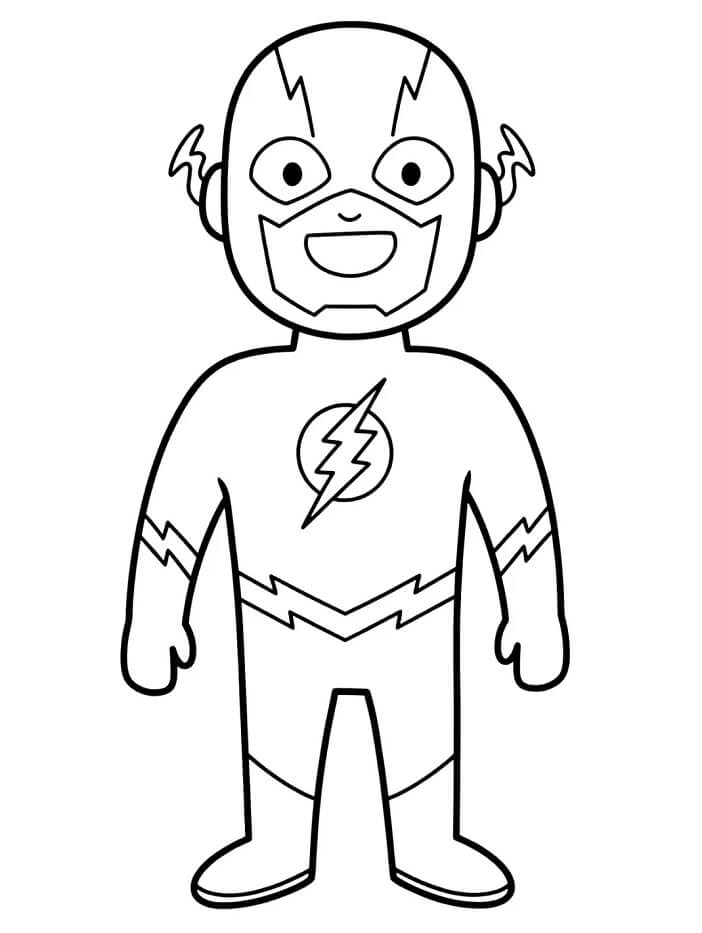 DC Superhelt Flash fargelegging