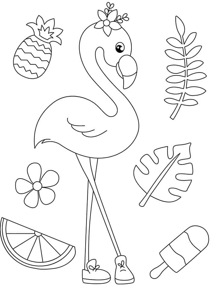 En Vakker Flamingo fargelegging