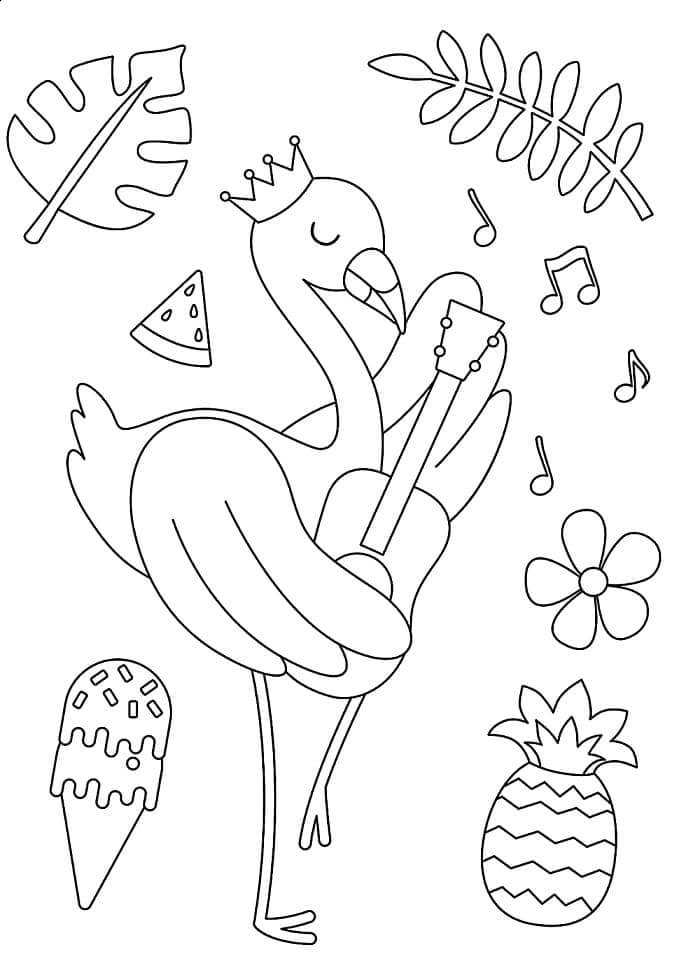 Fantastisk Flamingo fargelegging