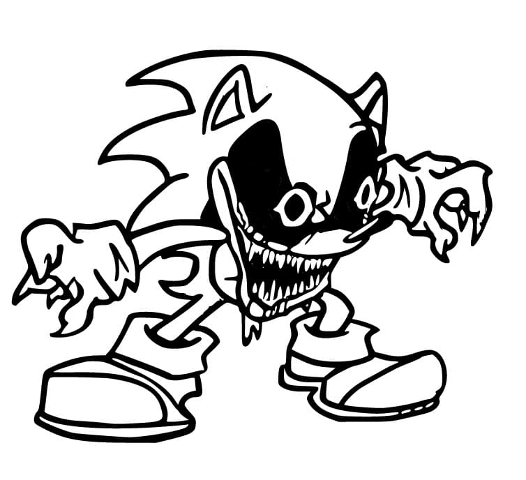 Fantastisk Sonic Exe fargelegging