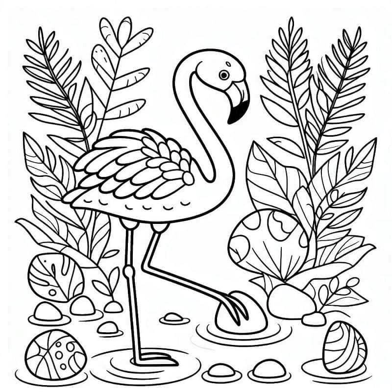 Flamingo Bilde fargelegging