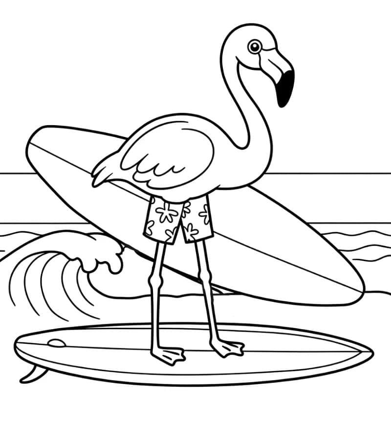 Flamingo fargelegging