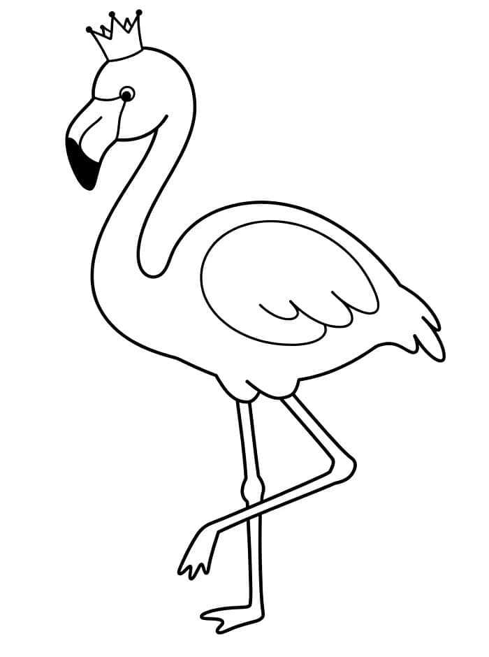 Flamingo for 6 år gamle Barn fargelegging