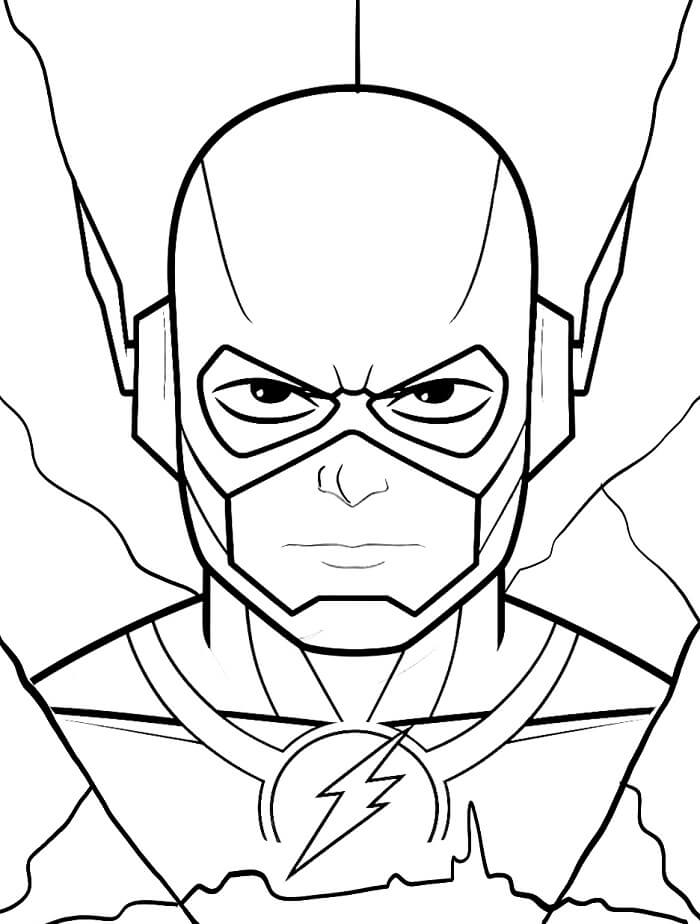 Flash DC Superhelt fargelegging