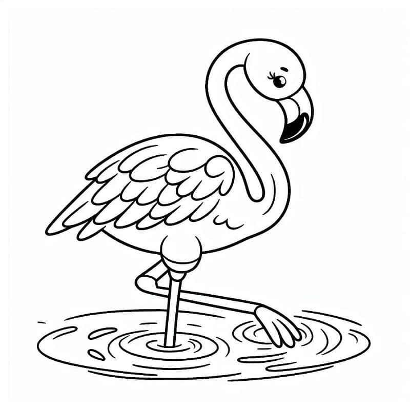 Gratis Flamingo Utskrivbar fargelegging
