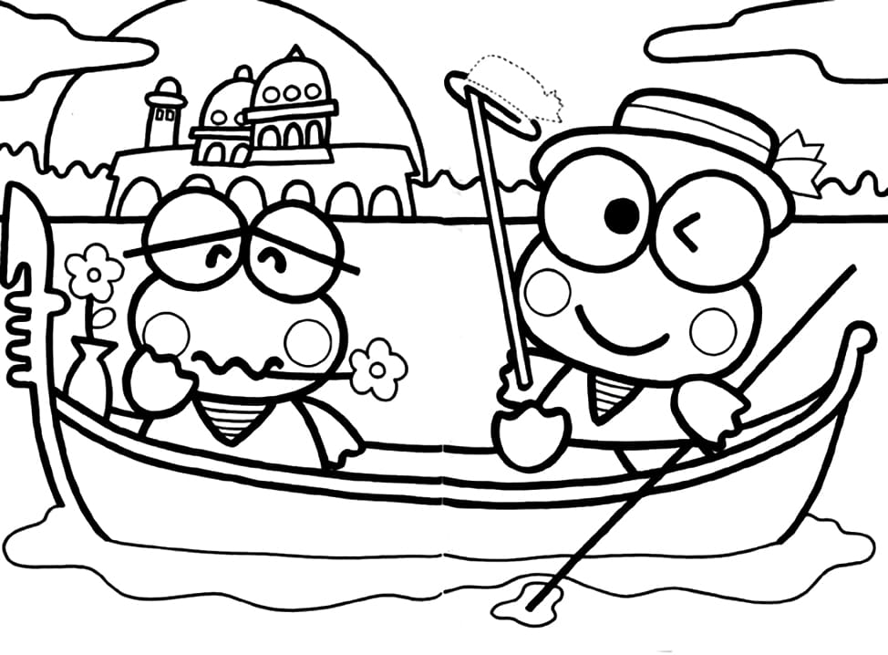 Gratis Keroppi til utskrift fargelegging