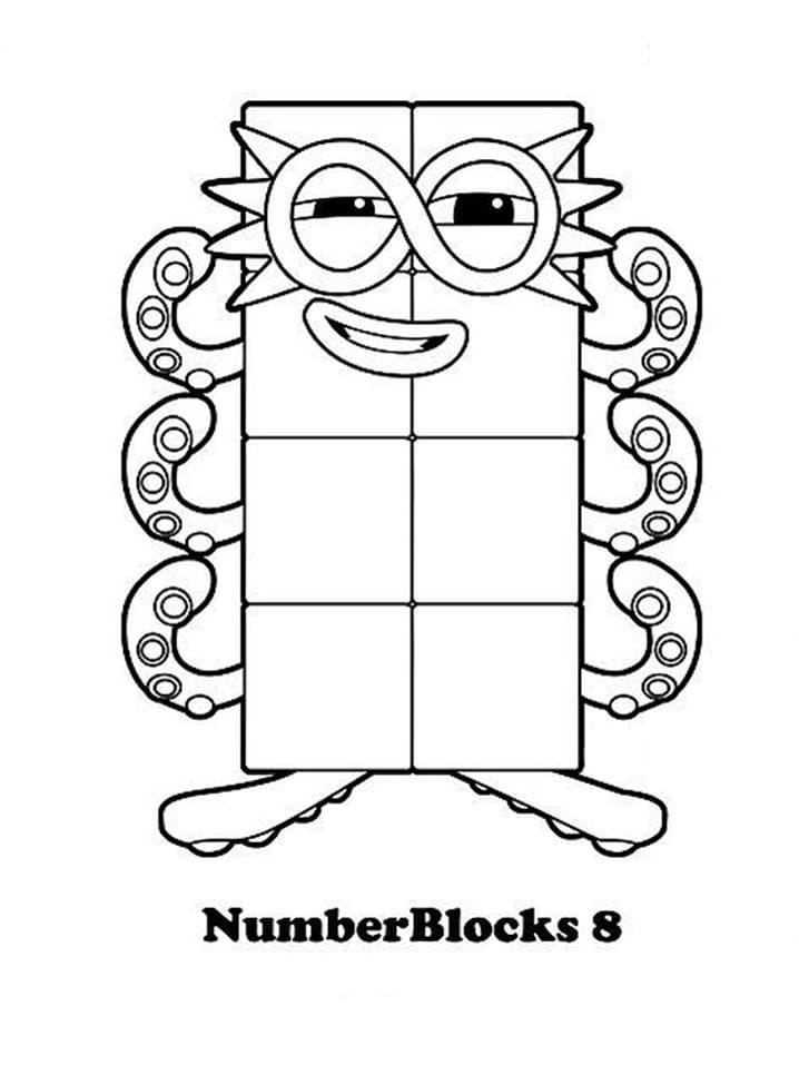 Gratis Numberblocks for Barn fargelegging