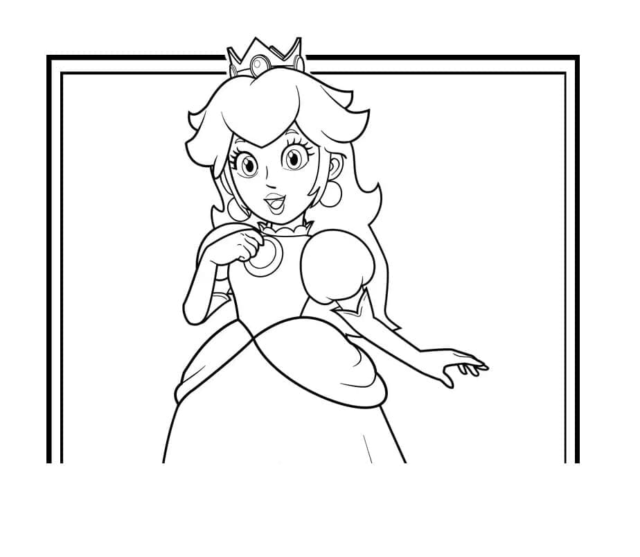 Gratis Princess Peach fargelegging