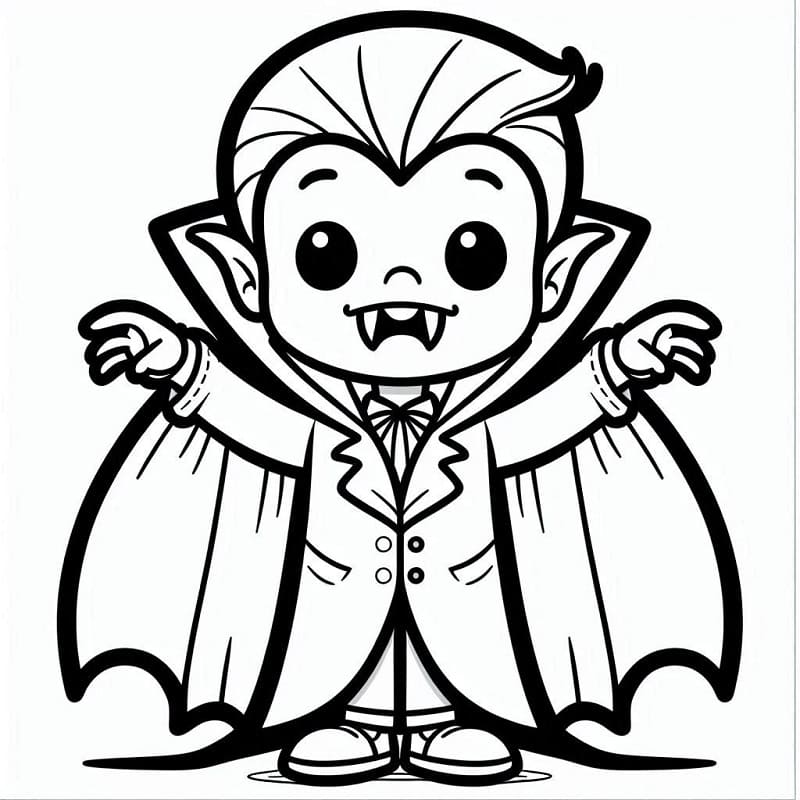 Gratis Utskrivbar Vampyr fargelegging