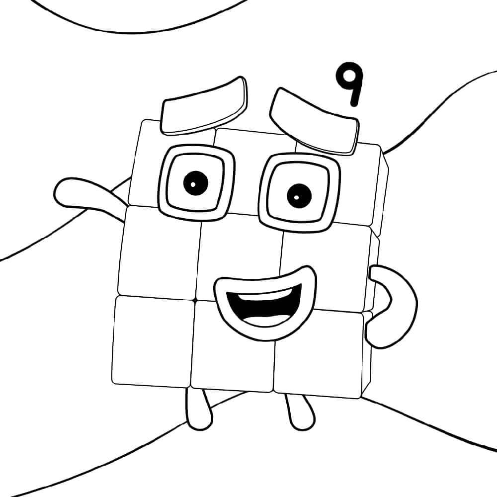 Gratis Utskrivbare Numberblocks fargelegging