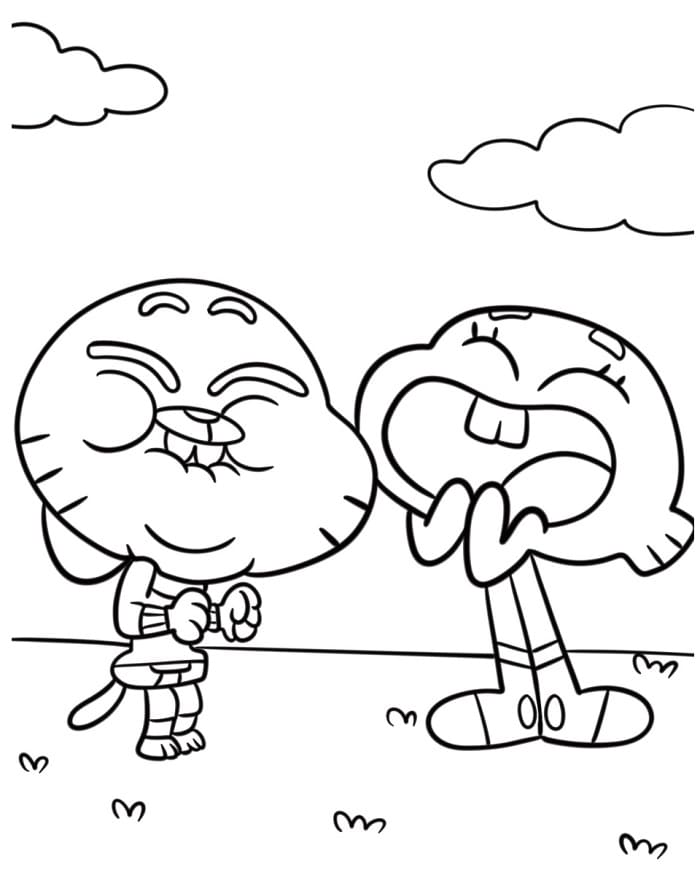 Gumballs fantastiske verden (12) fargelegging