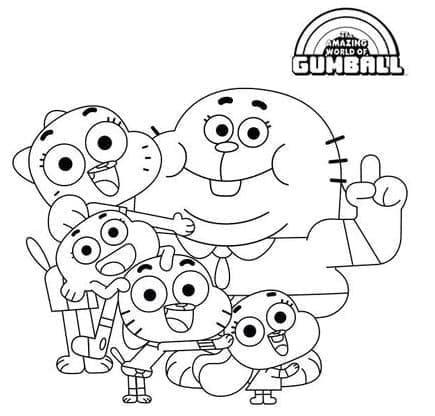 Gumballs fantastiske verden (36) fargelegging