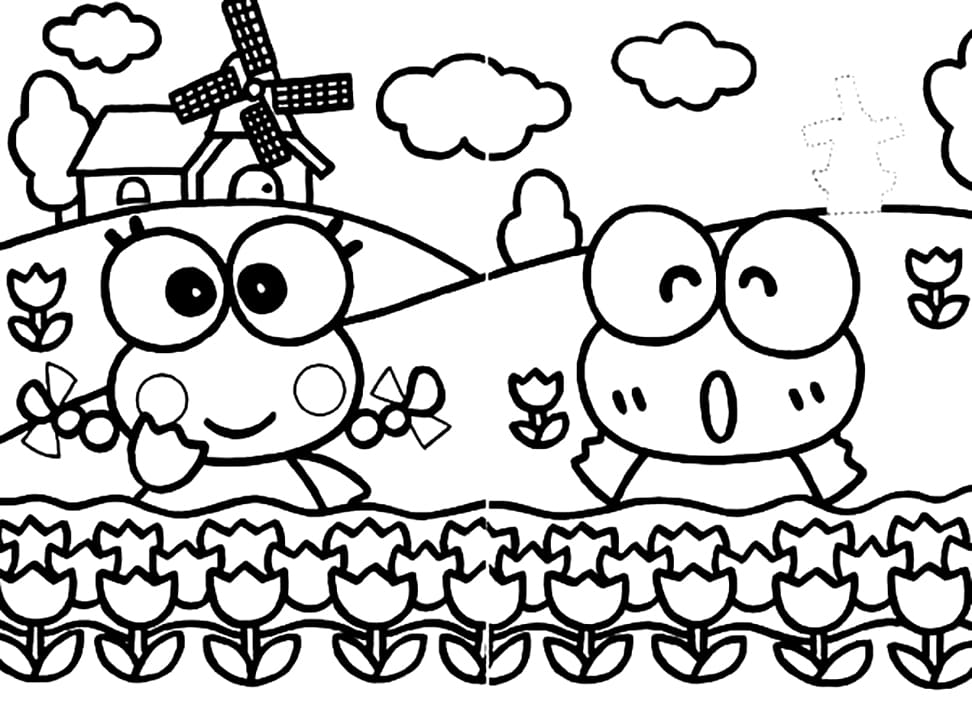 Keroppi (4) fargelegging