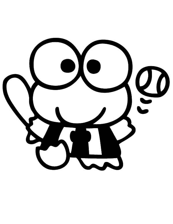 Keroppi for 1 år gamle barn fargelegging