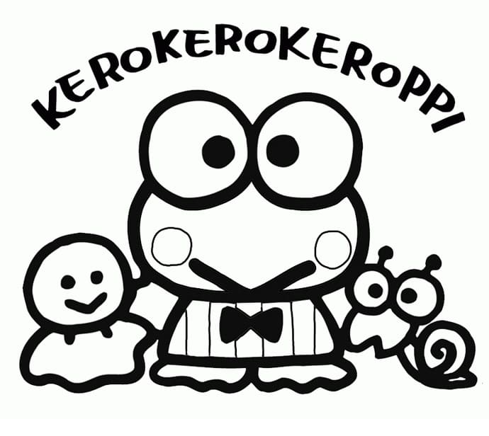 Keroppi til fargelegging fargelegging
