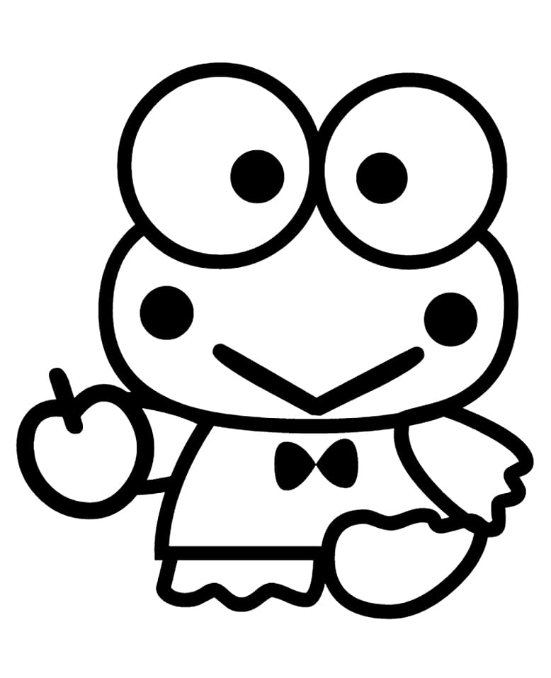 Keroppi til utskrift fargelegging