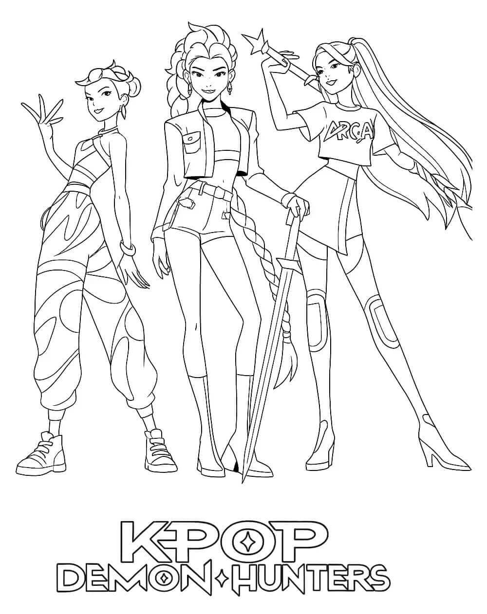 Kpop Demon Hunters (10) fargelegging