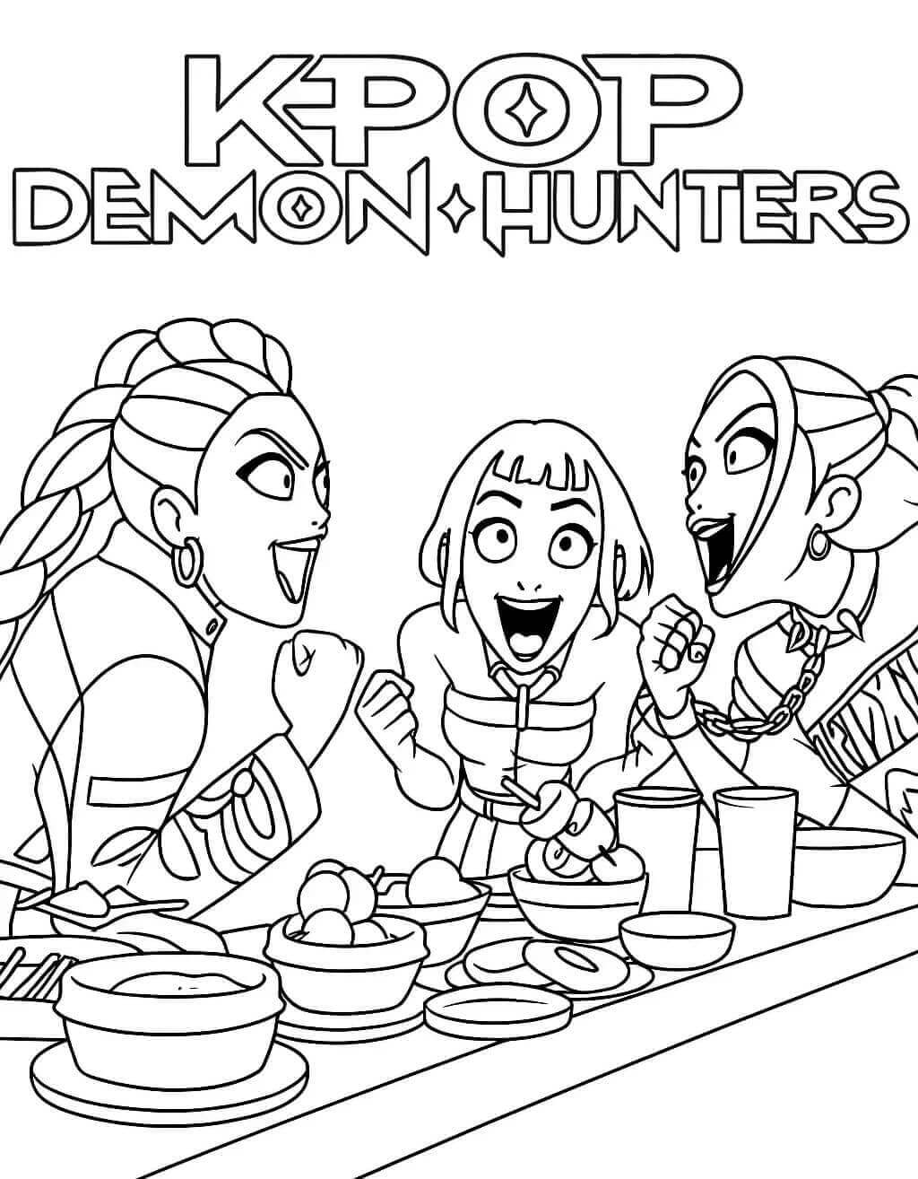 Kpop Demon Hunters (15) fargelegging