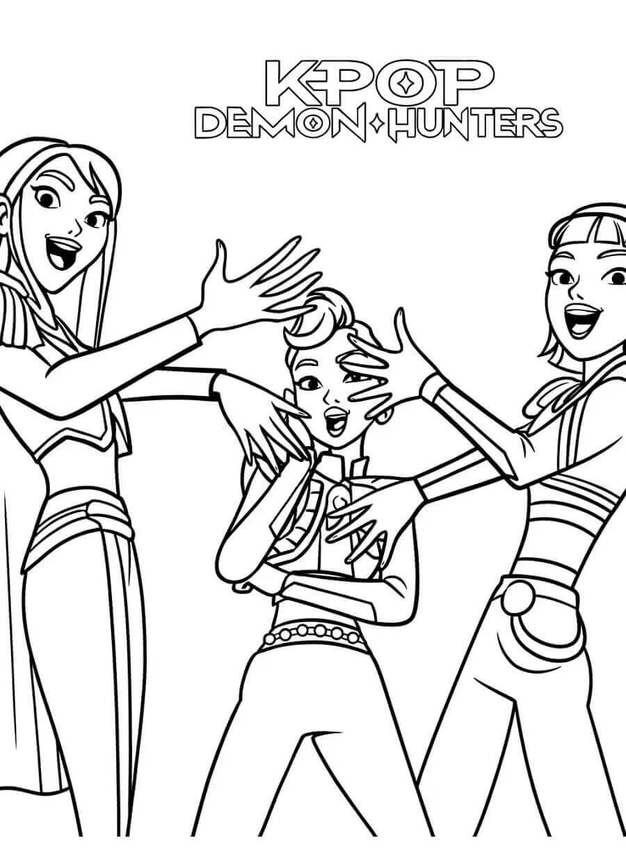 Kpop Demon Hunters (16) fargelegging