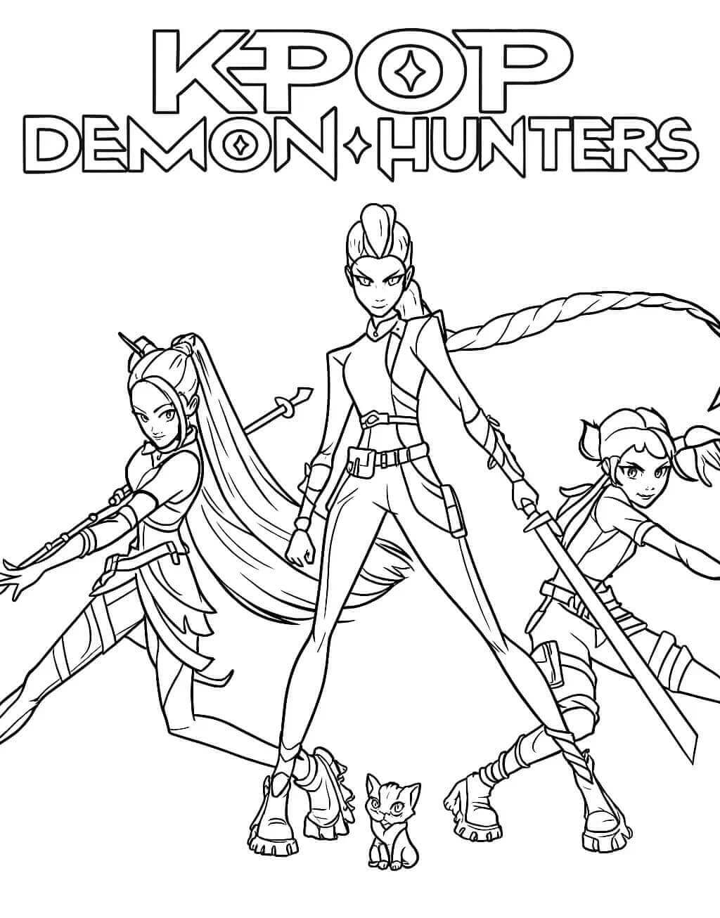Kpop Demon Hunters fargelegging
