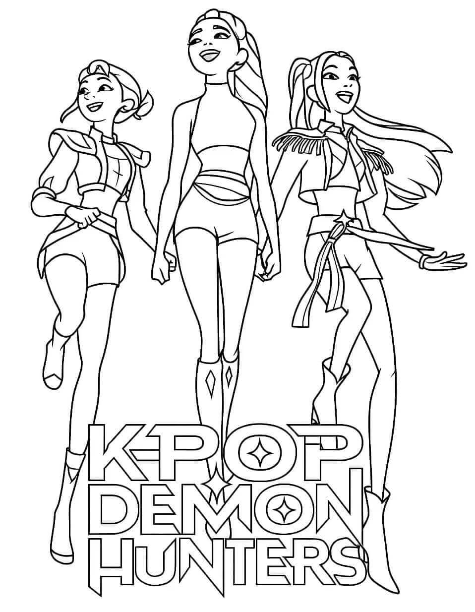 Kpop Demon Hunters (4) fargelegging