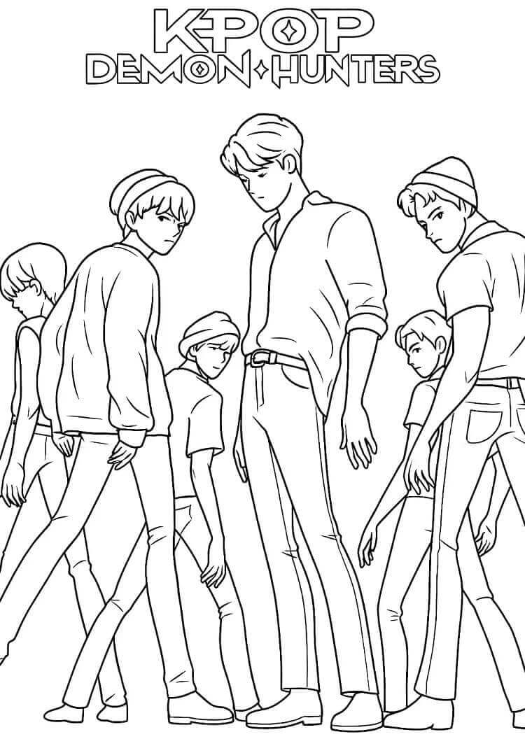 Kpop Demon Hunters (6) fargelegging