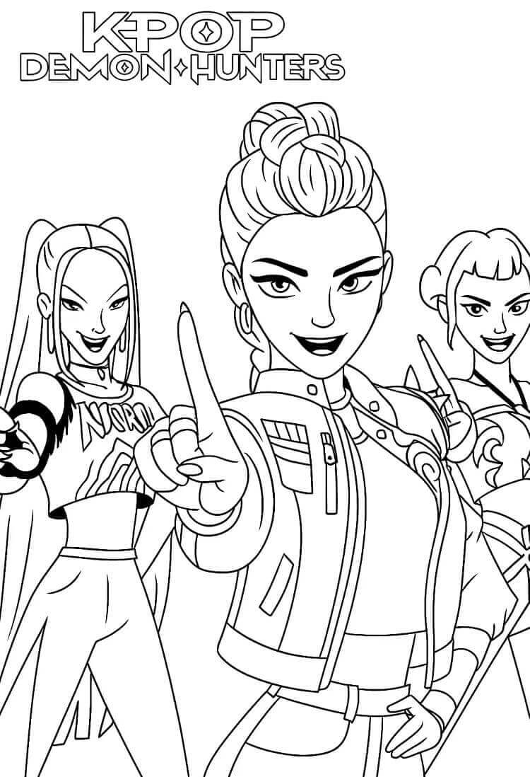 Kpop Demon Hunters (8) fargelegging