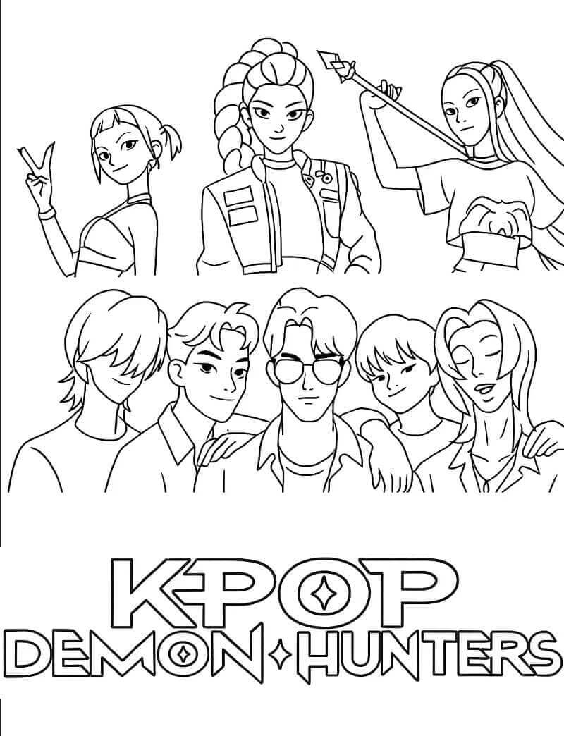 Kpop Demon Hunters (9) fargelegging