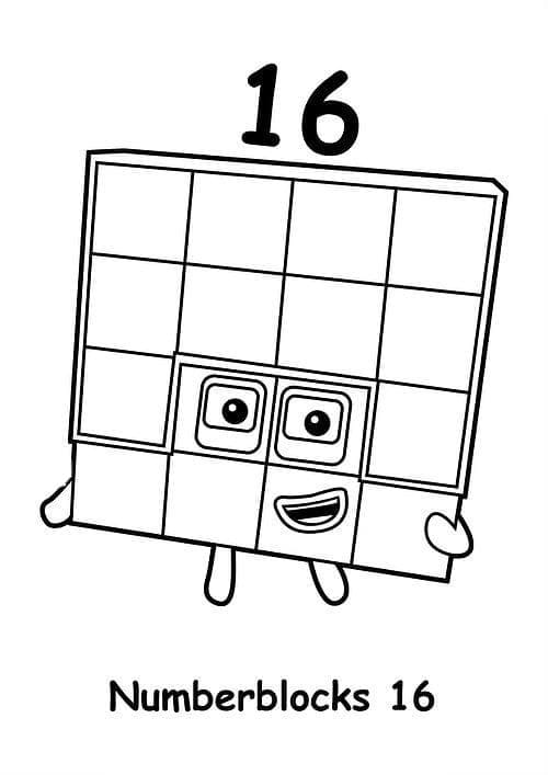 Numberblocks (1) fargelegging