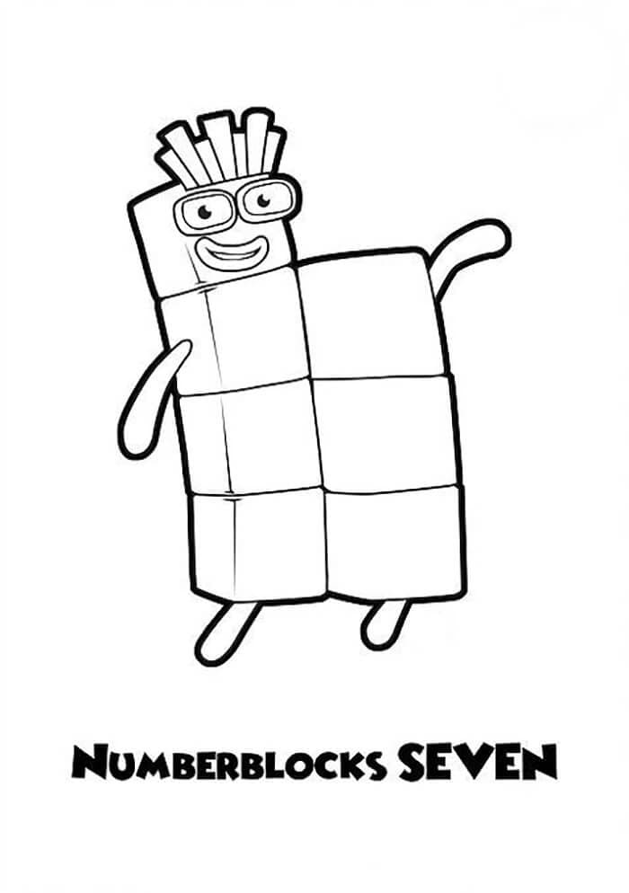 Numberblocks Fargeleggbart for Barn fargelegging
