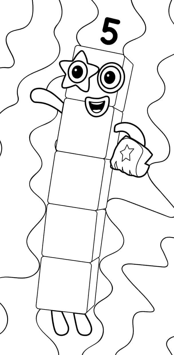 Numberblocks Utskrivbare fargelegging