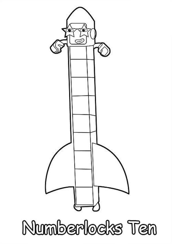 Numberblocks for 1-åringer fargelegging
