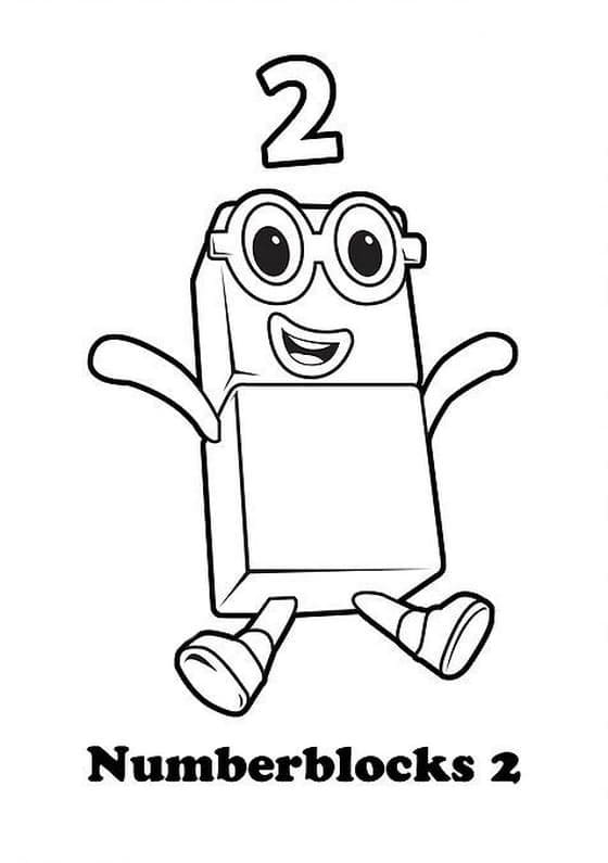 Numberblocks for 4-åringer fargelegging