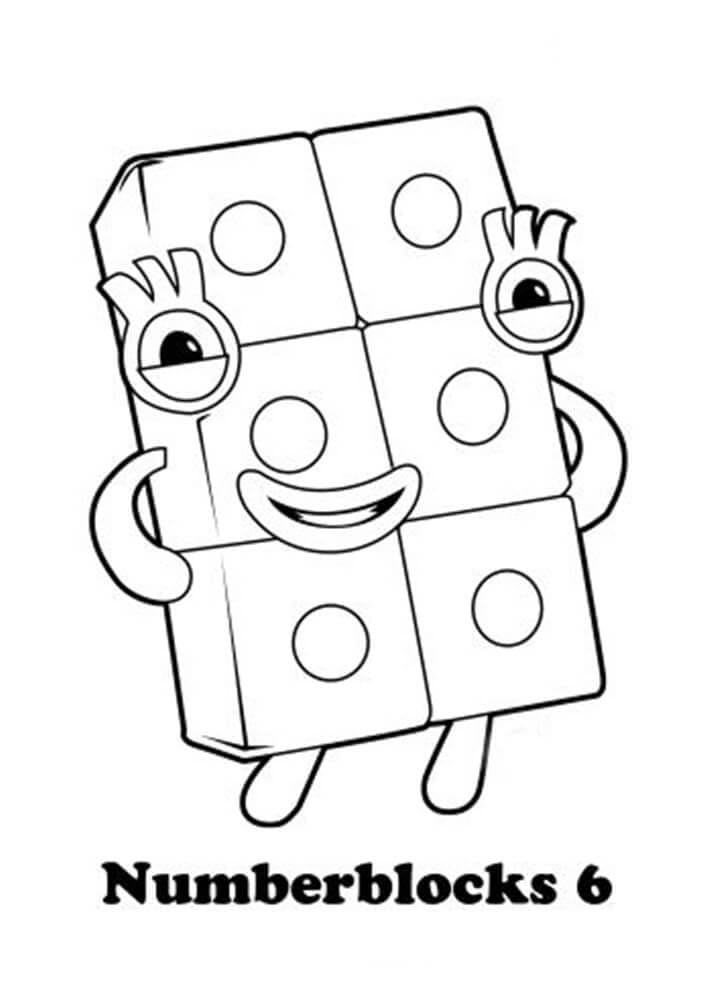 Numberblocks til Utskrift fargelegging
