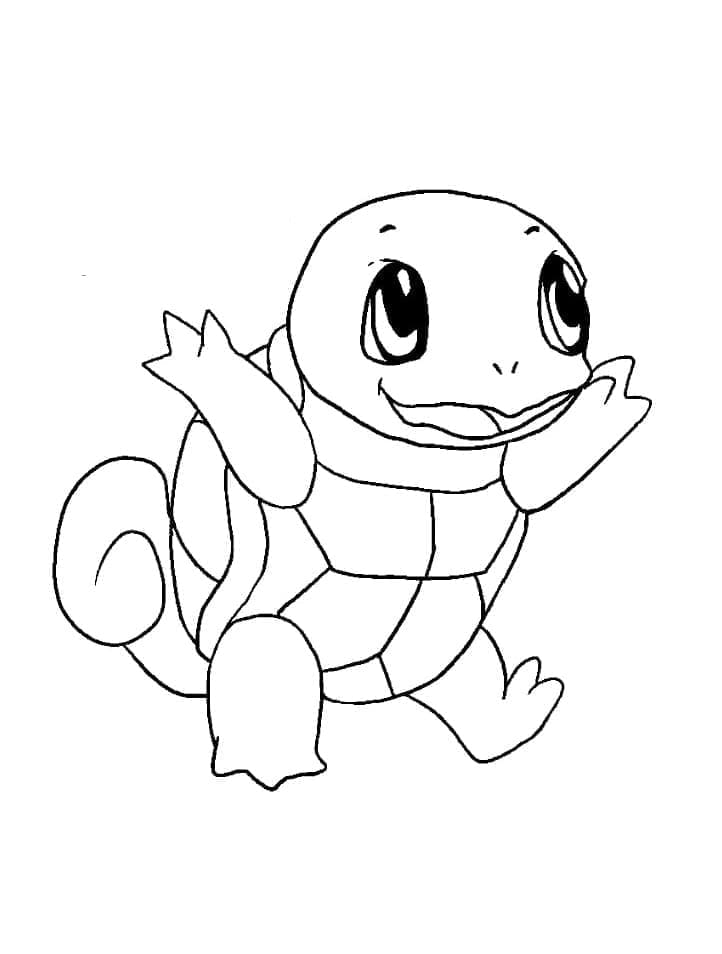 Pokémon Squirtle fargelegging